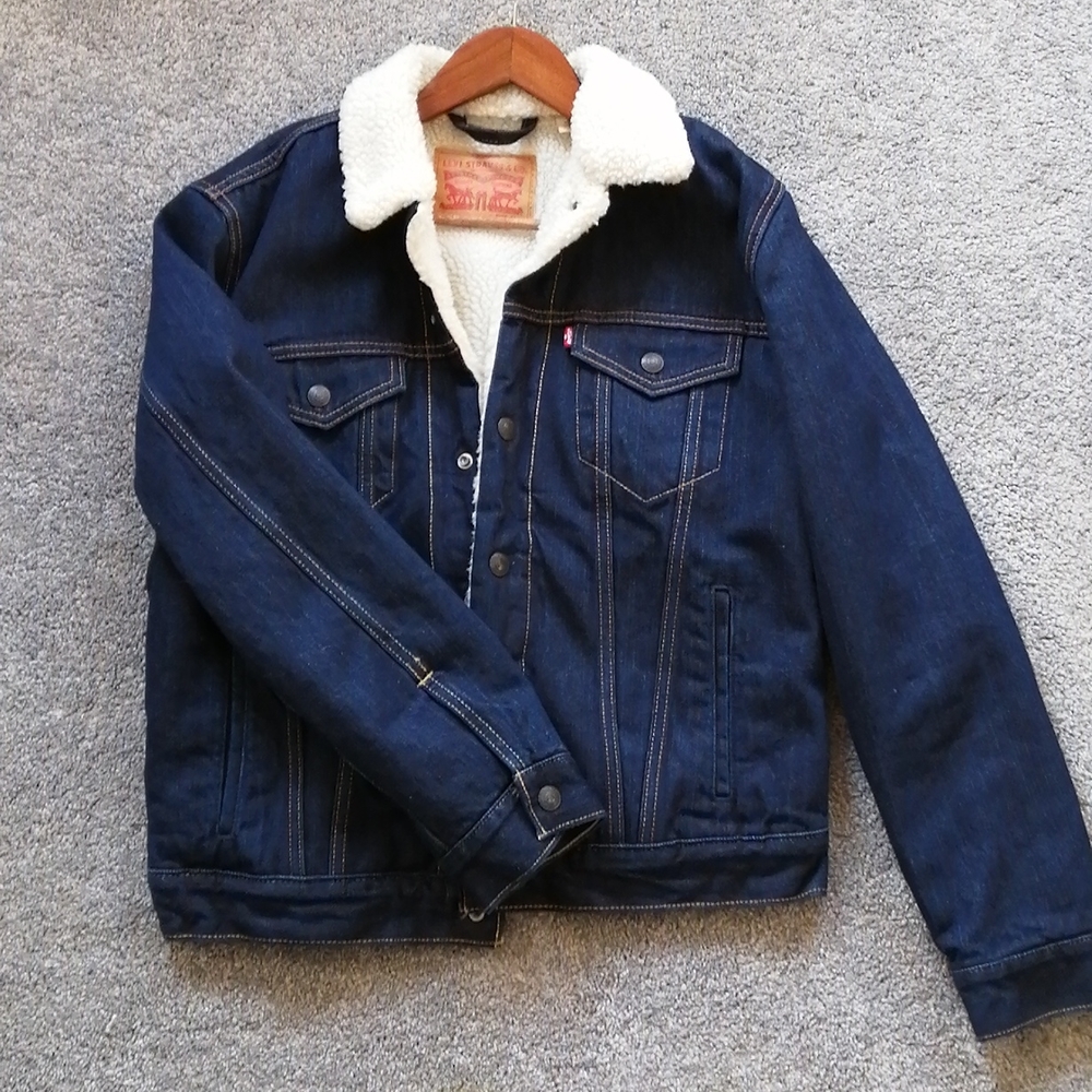 Levi's denim and faux Sherpa jacket